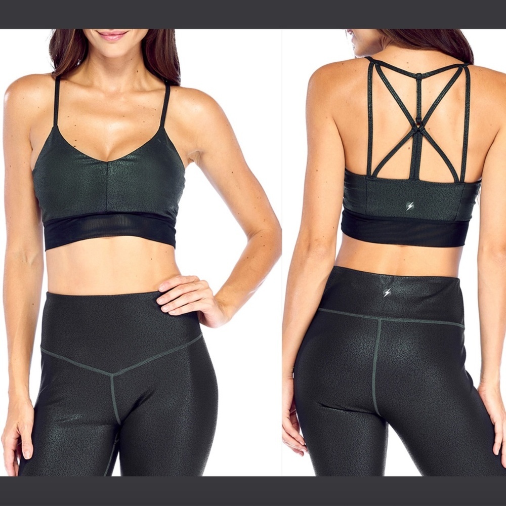 NEW Electric Yoga Cobra Strappy Back Sports Bra